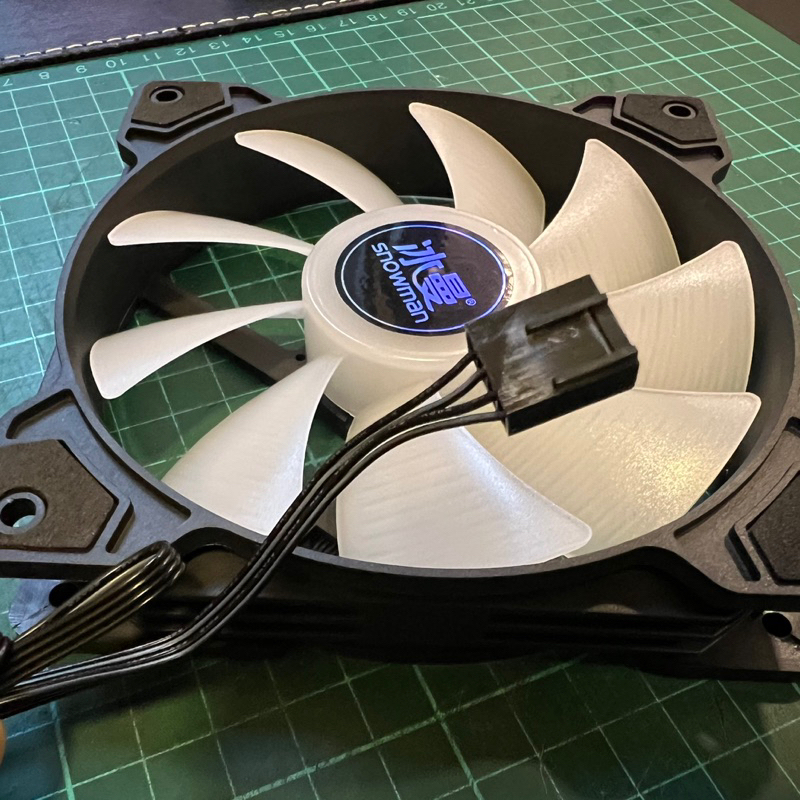 Snowman Black CPU Fan 12cm Silent 4 Pin PWM cooling case fan PWM ...