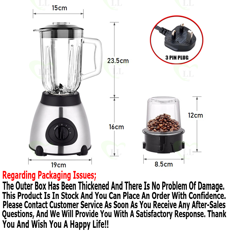 2.5L Food Chopper with Double Layer and Four Blade - Bear Malaysia