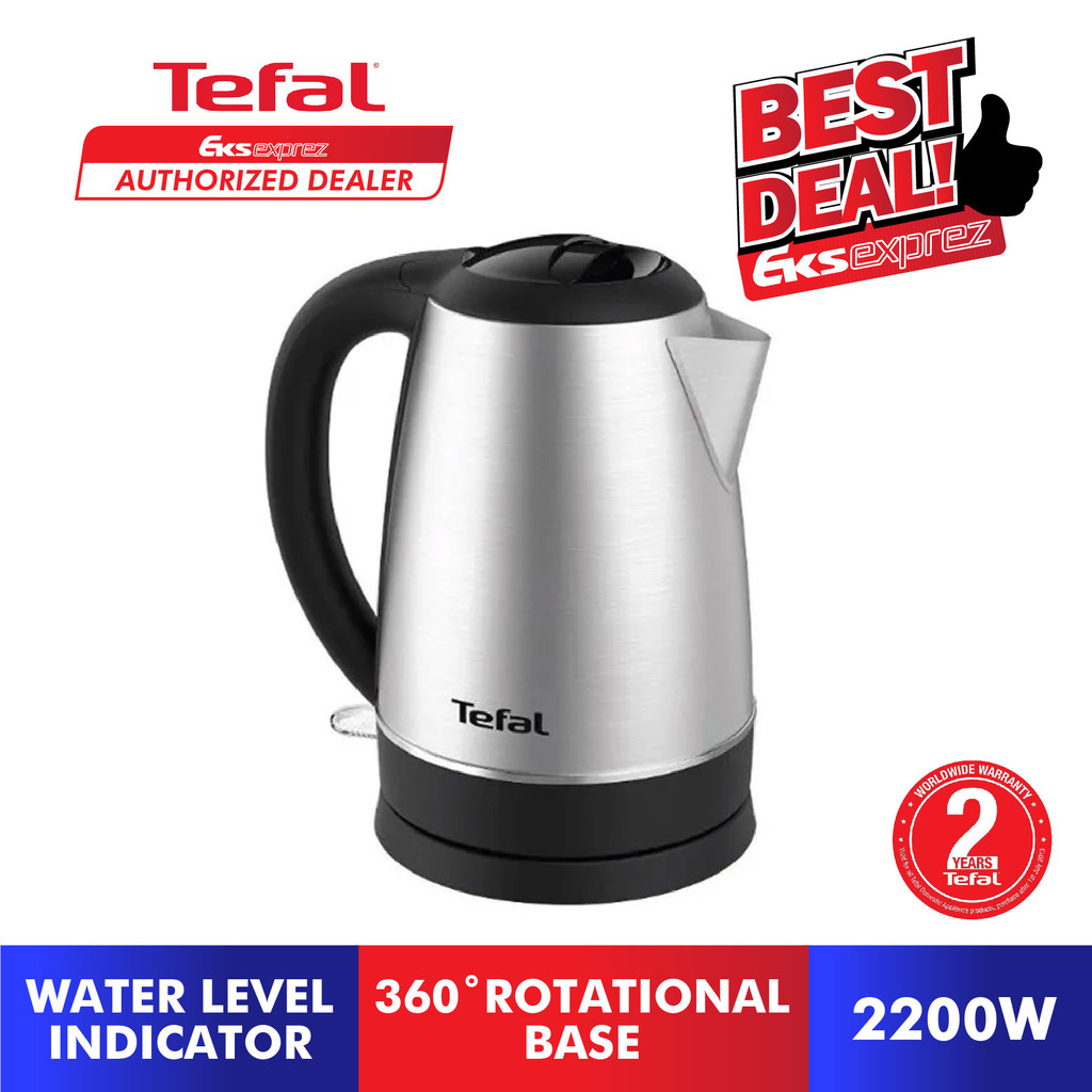 Tefal Stainless Steel Kettle (1.7L) KI800D/KI800D65 Shopee Malaysia