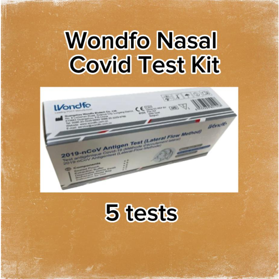 Wondfo 2019nCoV Antigen Test (Lateral Flow Method) 5 test Shopee