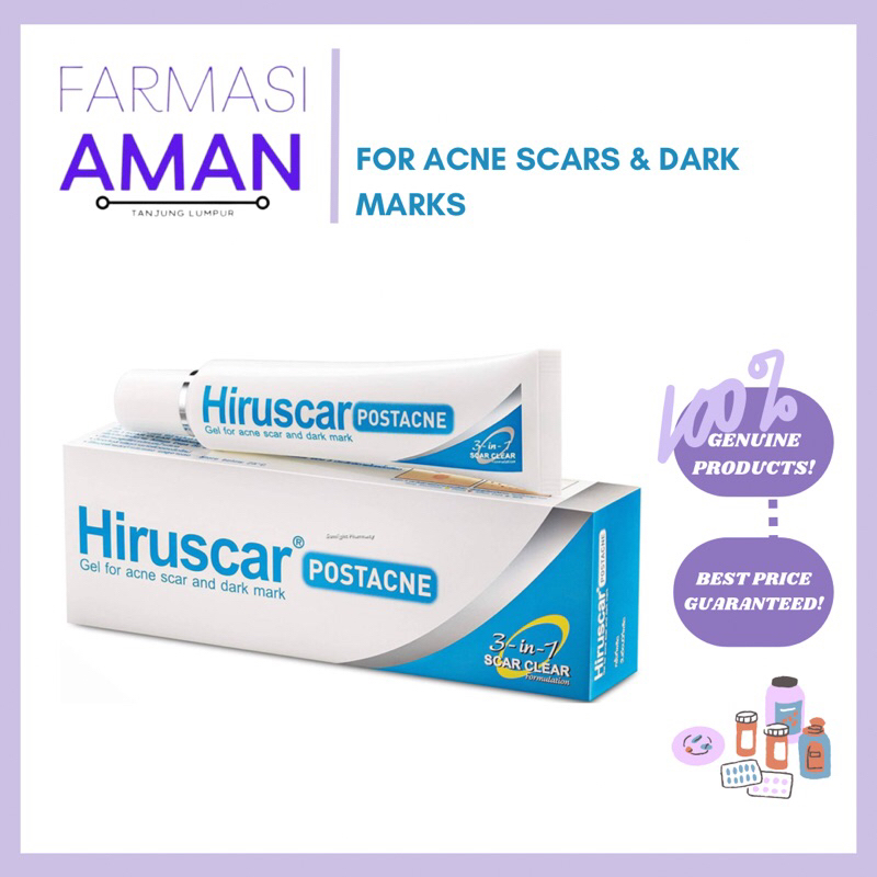 Hiruscar Post Acne 3In1 Scar Clear Gel 10g (Acne Scar And Dark Marks