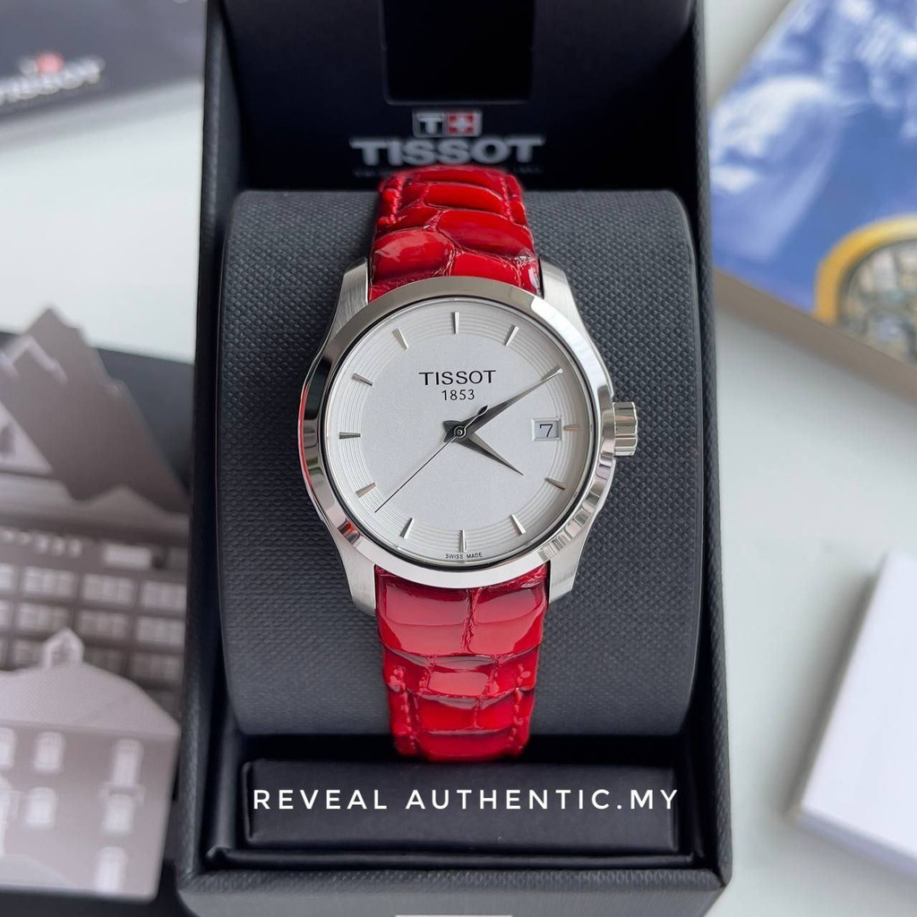 Tissot T Trend Couturier White Dial Silver Steel Strap Watch For Women - T035.210.11.011.00