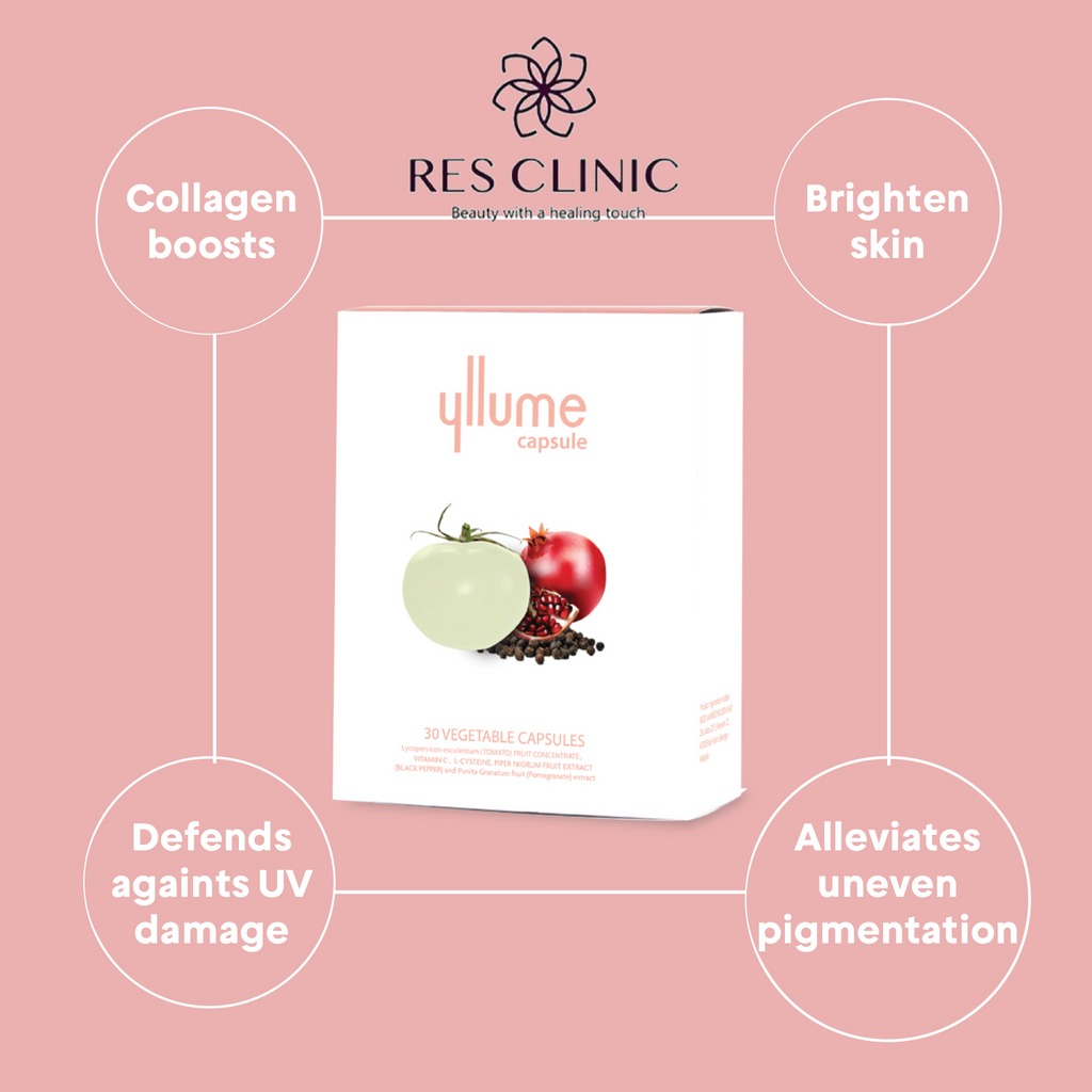 RES CLINIC Yllume 800mg PhytoflORAL 30 s Ultimate Illuminating Complex Skin Supplement