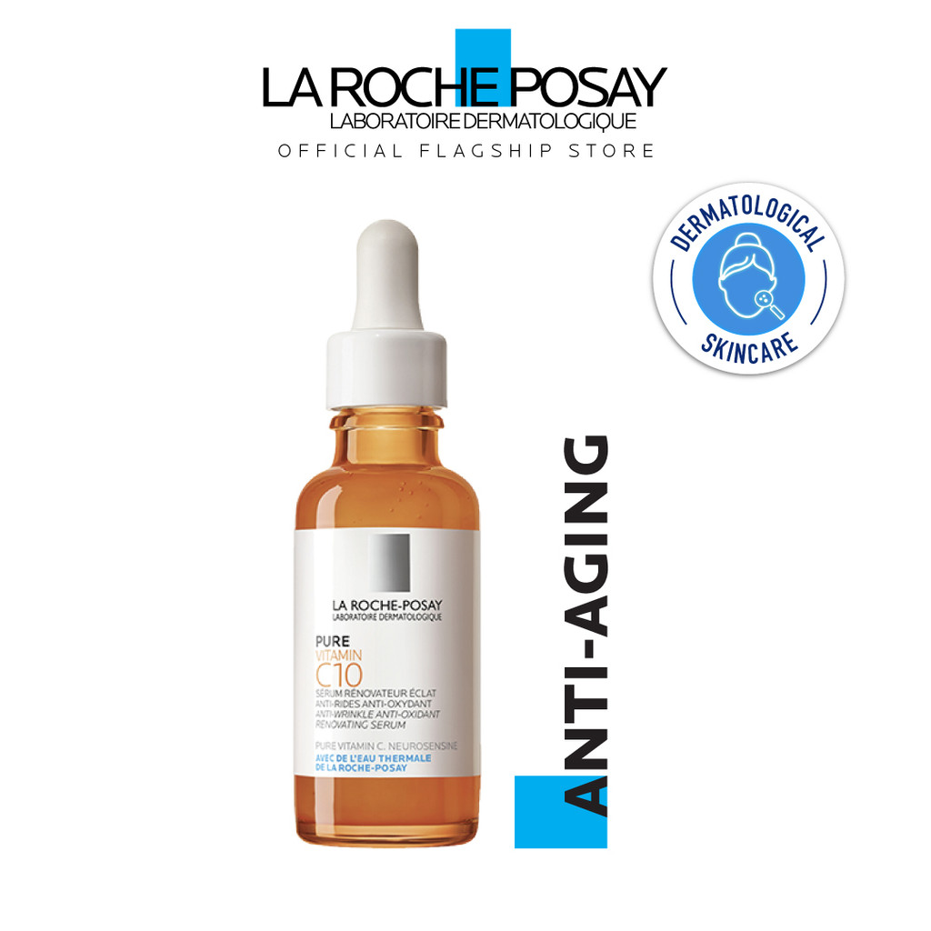 La Roche Posay Pure Vitamin C10 Serum 30mlAntiWrinkle Antioxidant Serum with Pure Vitamin C