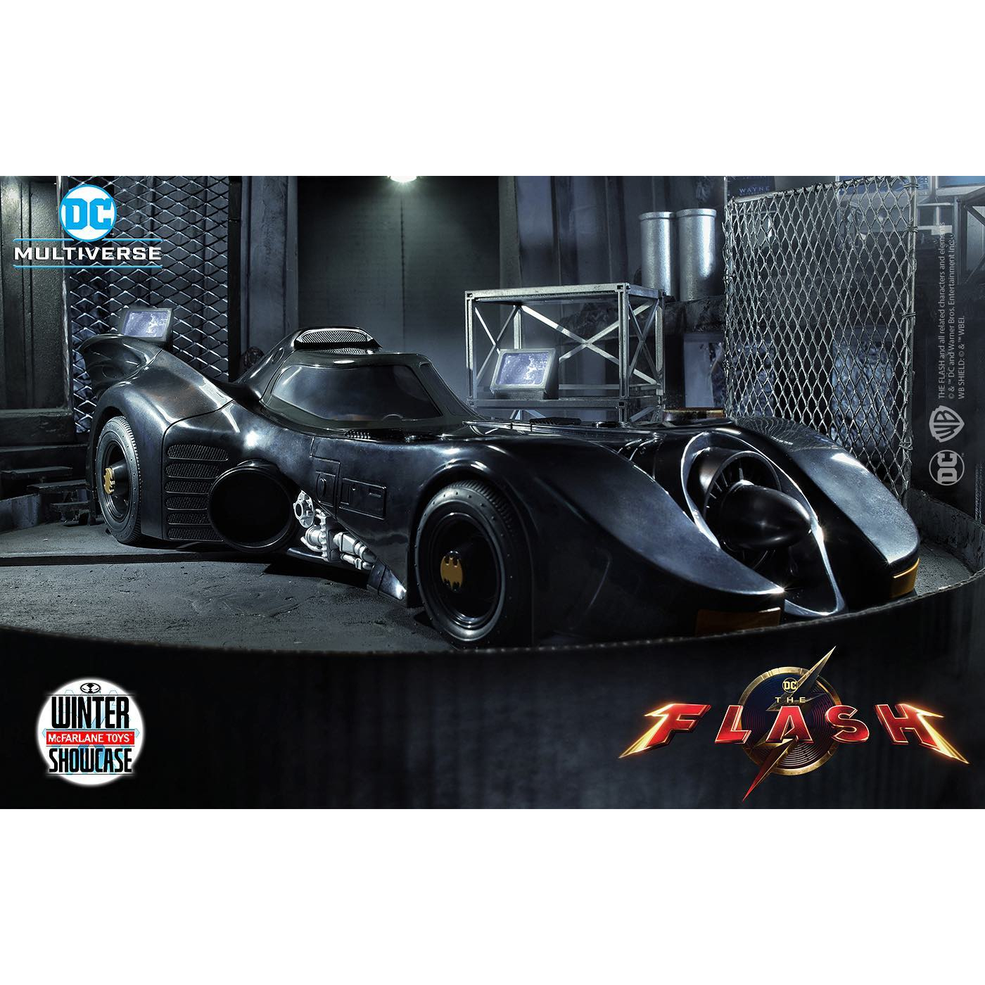 Mcfarlane DC Multiverse Batmobile 1989 Keaton 22 Inch The Flash Movie ...