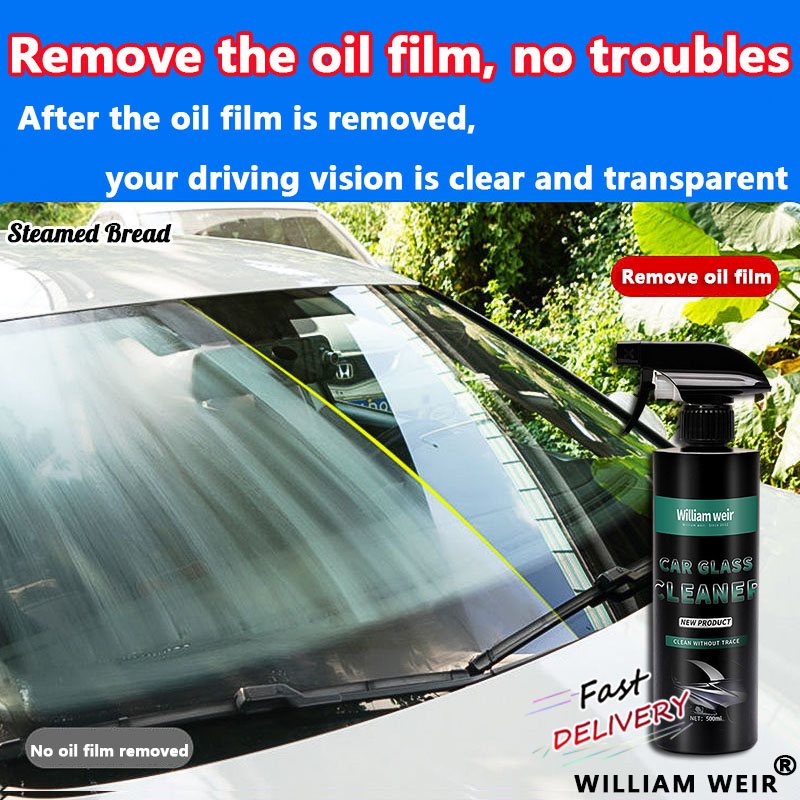 500ML WILLIAM WEIR Windscreen Watermark Remover Car Glass Care