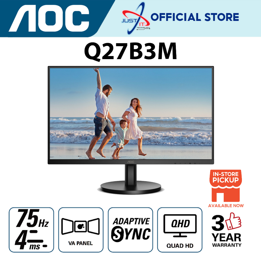 AOC Q27B3M (VA/75Hz) / Q27B2S2 (IPS/100Hz) 27