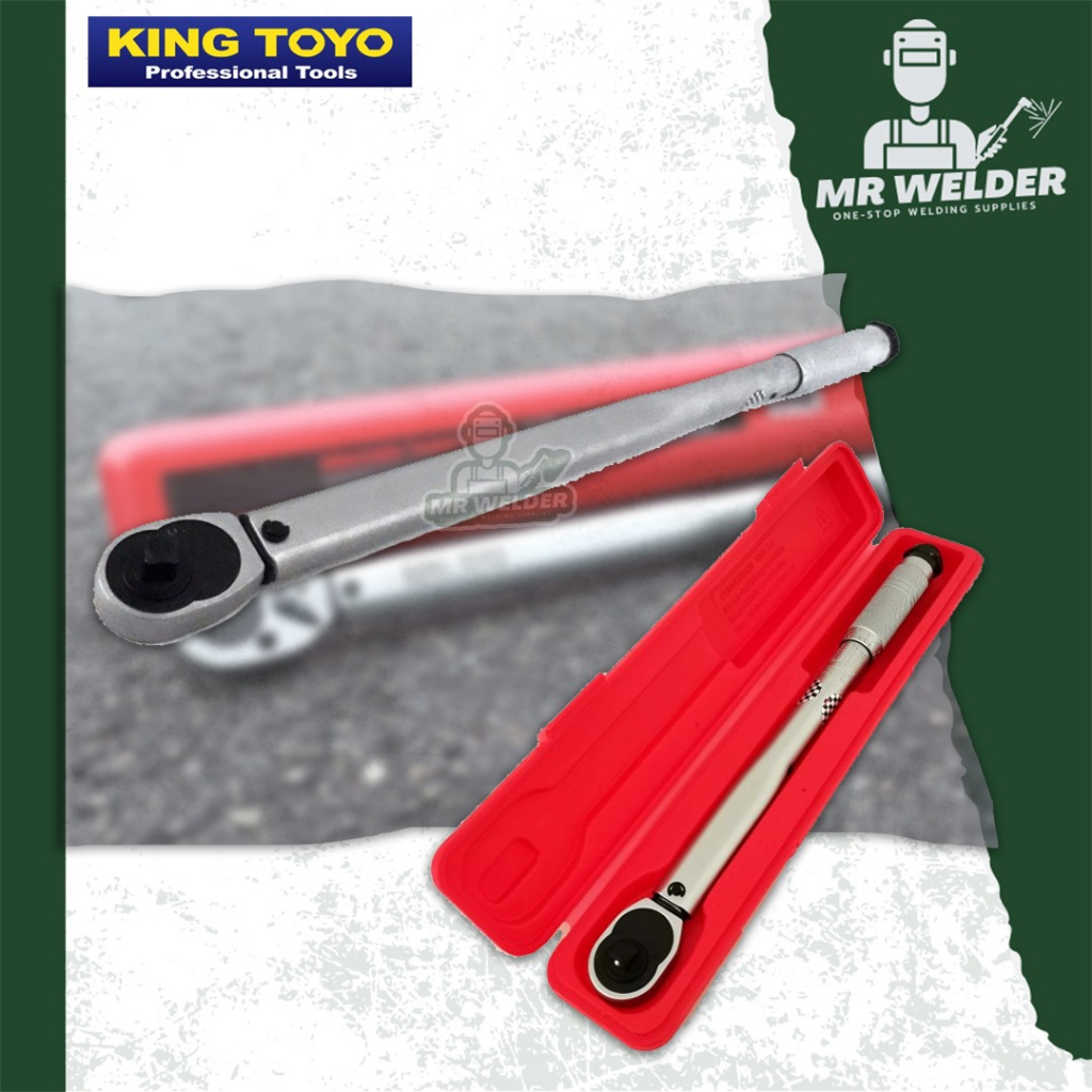 KING TOYO MICROMETER ADJUSTABLE TORQUE WRENCH 1/2" DR 30150 FtLb M