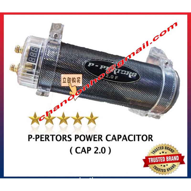 P-Pertors Power Capacitor (Cap2.0) 2.0 Farad Chrome Plated 20-40 Volt ...