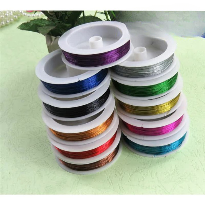READY STOCK 0.5mm 40M Silver / Gold / Color Copper Wire Alloy Cord ...