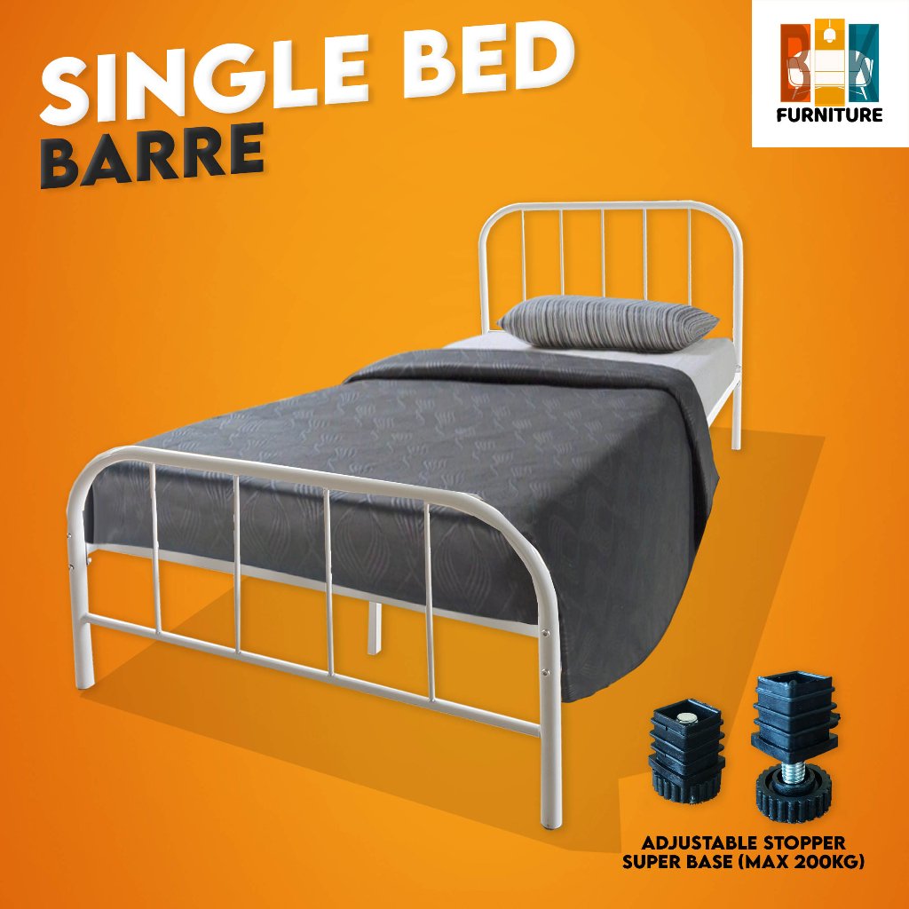 (READY STOCK) Katil Single/Single Bed Frame/Katil hostel/Metal Bed/Bed