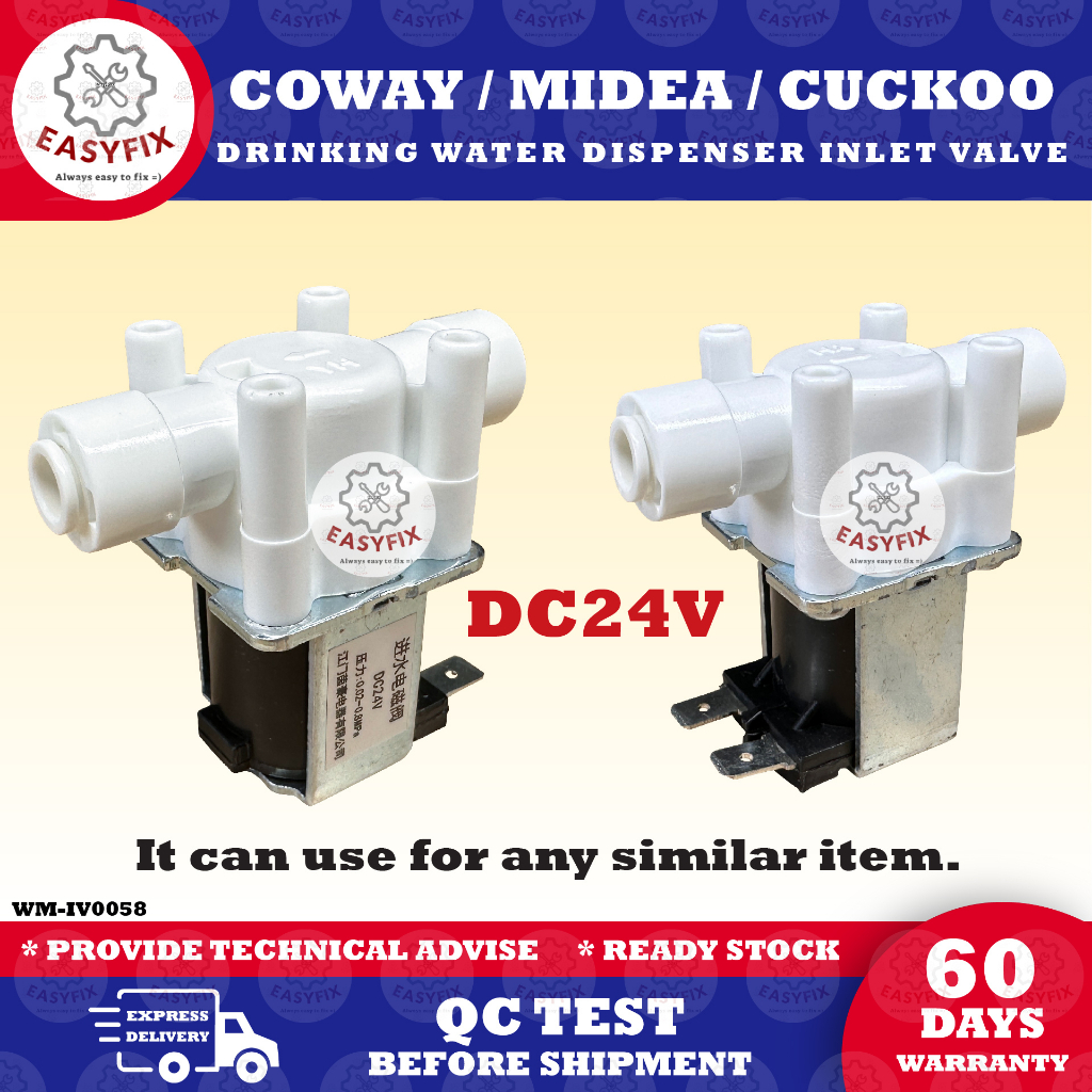 (DC24V) COWAY / MIDEA / CUCKOO DRINKING WATER DISPENSER INLET VALVE Shopee Malaysia