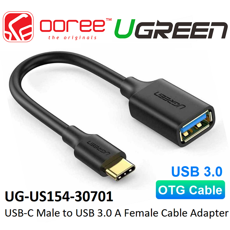 UGREEN US154 USB C to USB 3.0 Adapter OTG Cable Type C Male to USB A ...