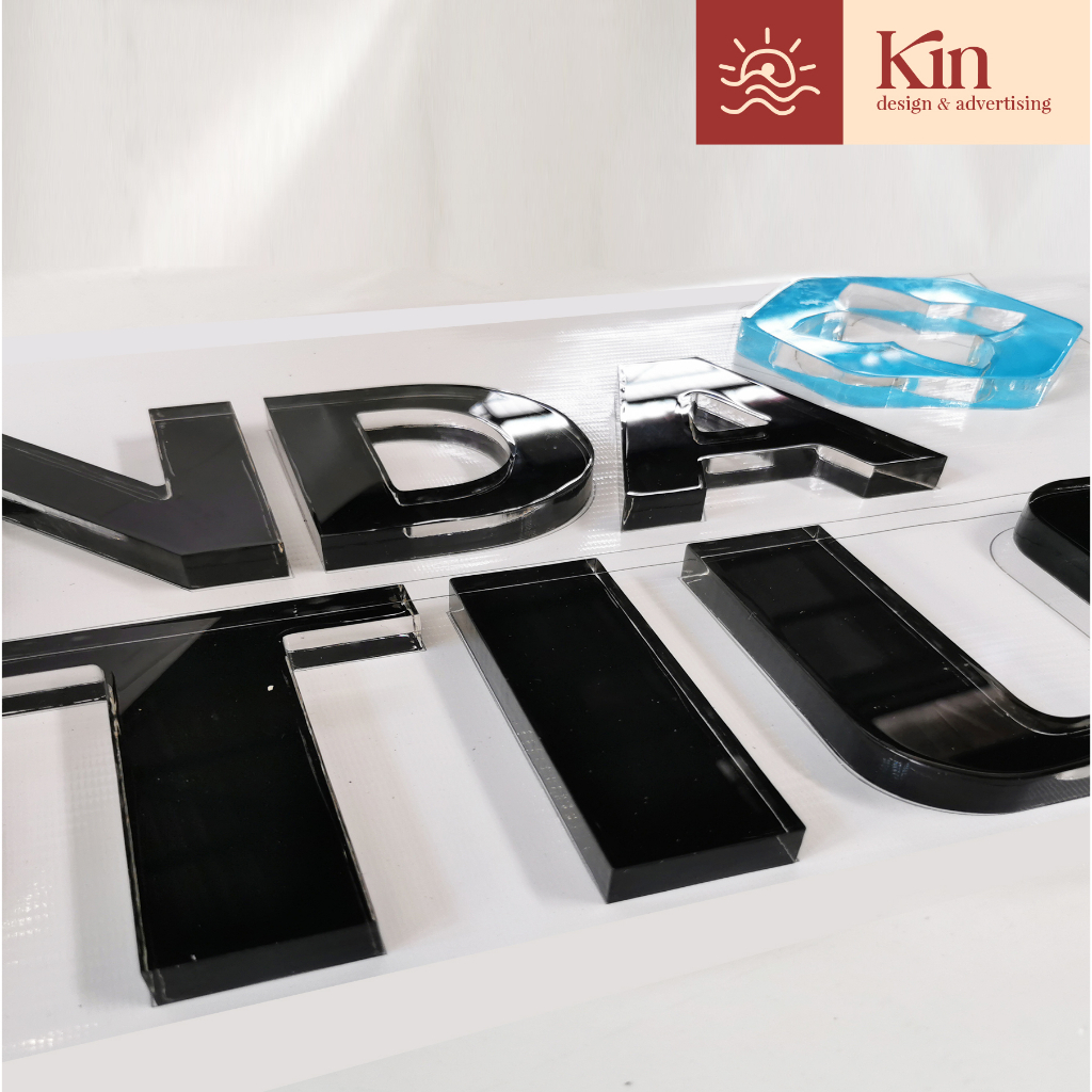 KIN - Custom 3D Acrylic Wording / 3D Logo / Number / Lettering Alphabet ...