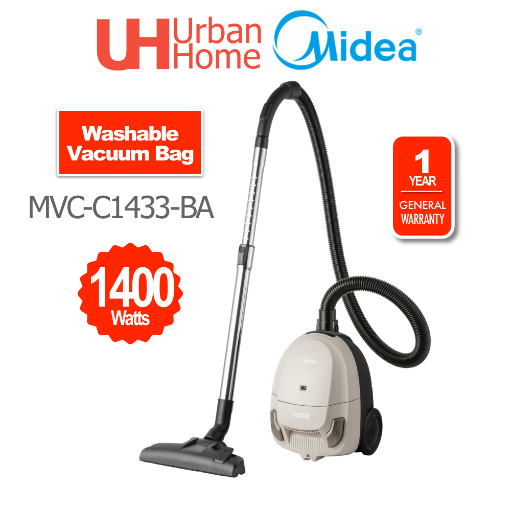 Midea Bagged Vacuum Cleaner (1400w, 1.5L) MVC-C1433-BA | Shopee Malaysia