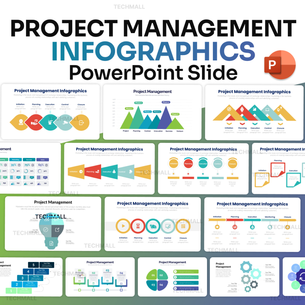 Project Management Infographics PowerPoint Presentation Template Easy Edit Colorful Slides