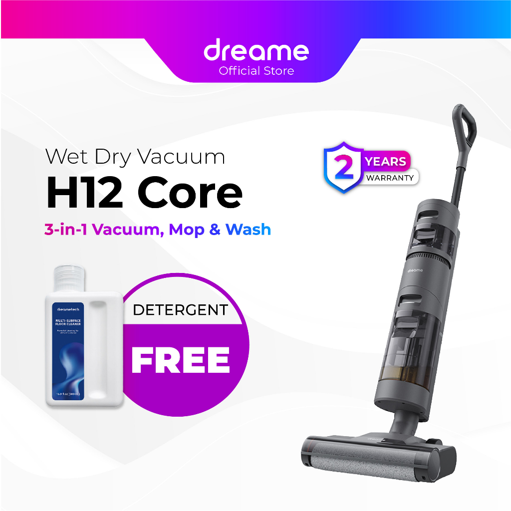Dreame H12 Core Cordless Self Auto Cleaning Wet Dry Vacuum Shopee Malaysia