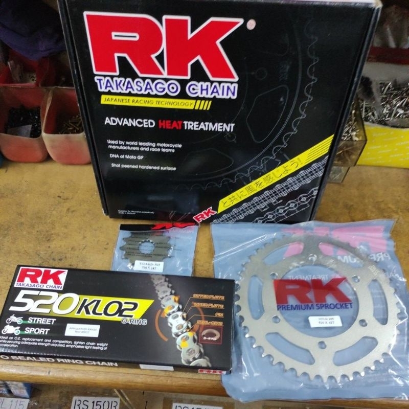 RK Takasago Sprocket Set Yamaha R25 14T/43T/114L | Shopee Malaysia