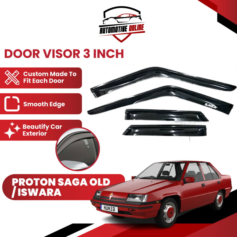 PROTON SAGA OLD/PROTON ISWARA/SAGA 2/SAGA LMST DOOR VISOR 3 INCH (4