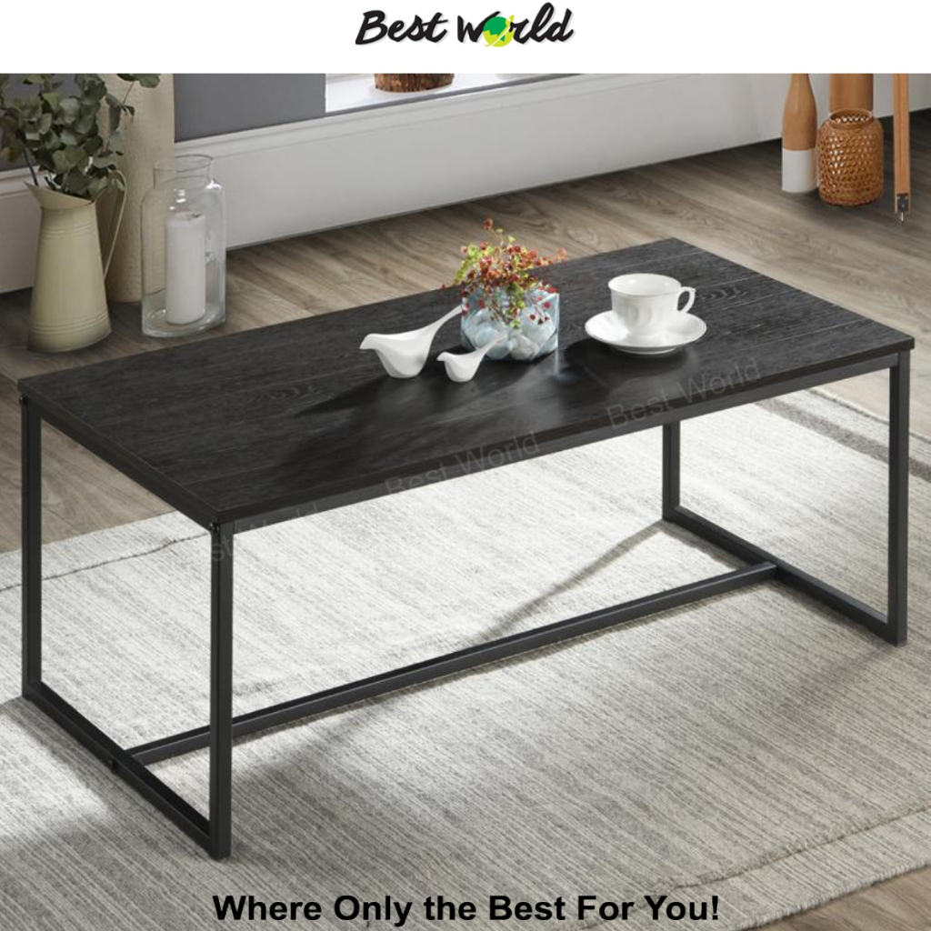 Best BARROS Coffee Table with Metal Frame Leg - CT 8017 (White ...