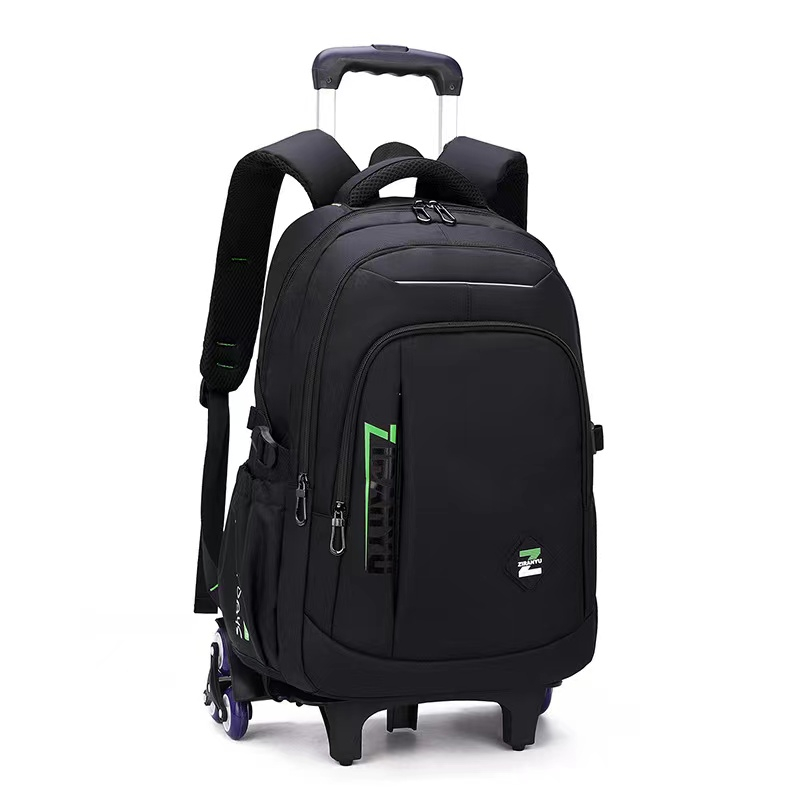 【Ready Stock】Trolley School Bag For Boy 6 Wheel Elementary And Junior