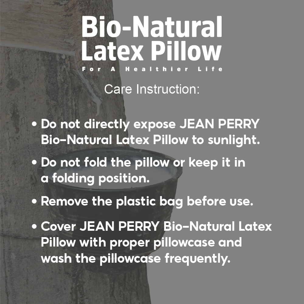 Jean Perry Bio Natural Latex Pillow 100 Natural Latex Shopee Malaysia