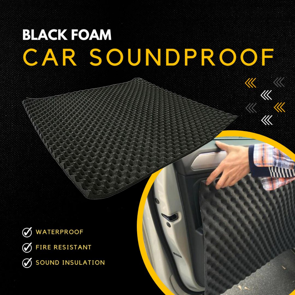 1PC 3M Soundproof Foam Pad Carpet Sponge Waterproof Sound Deadening