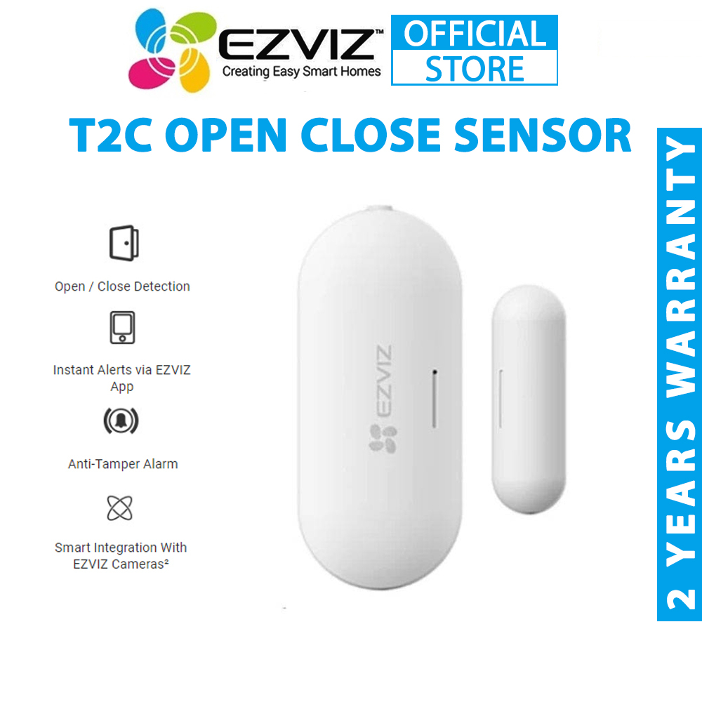 Ezviz T2C Smart Home Open Close Sensor With Anti Tamper Alarm Shopee
