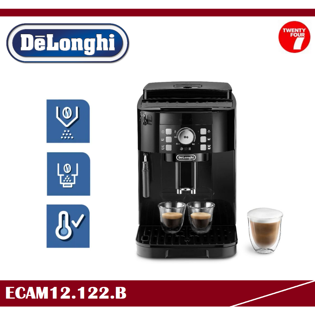 DELONGHI ECAM12122B Magnifica S Black - Fully Automatic Coffee Machines ...