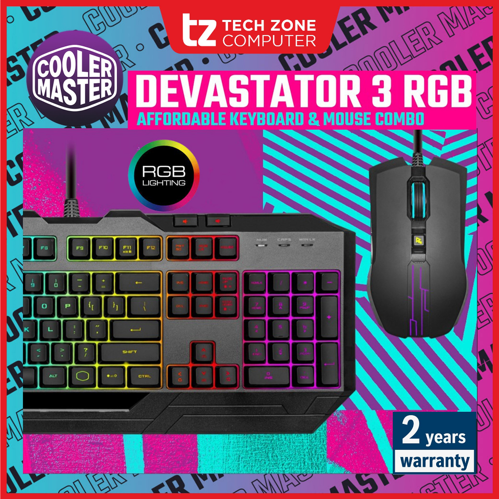 Cooler Master Devastator 3 RGB Gaming Keyboard & Mouse Combo Mem
