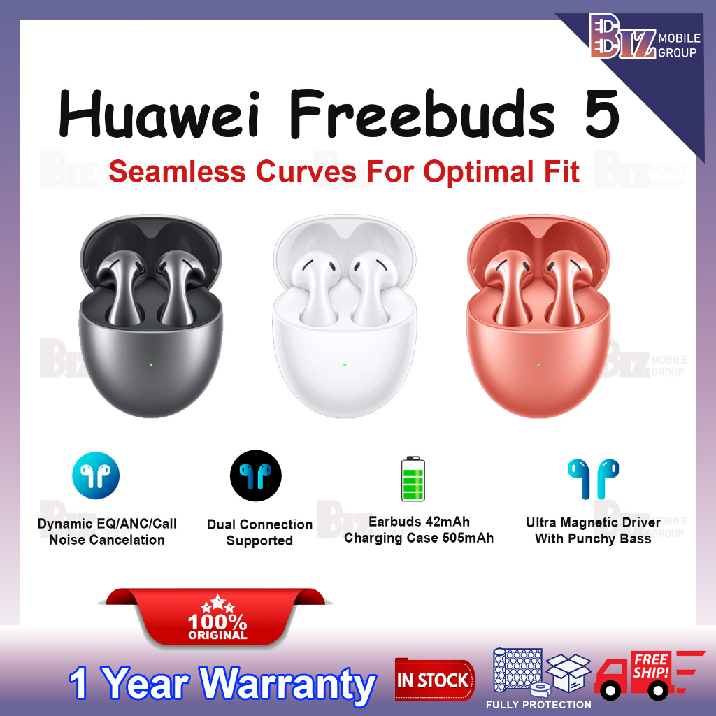 Huawei Freebuds 5 Original Huawei Earbuds 1 Year Warranty Shopee