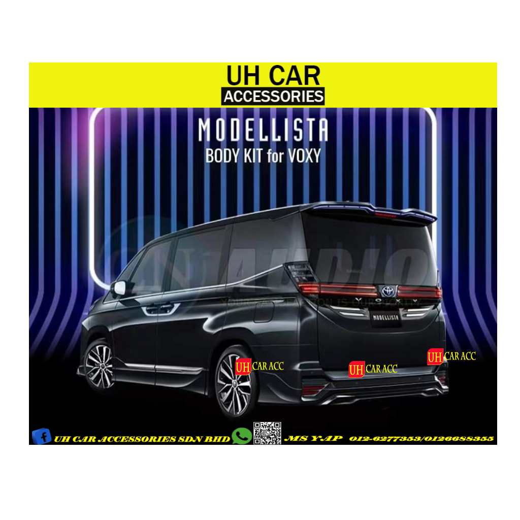 TOYOTA VOXY 2022-2023 MODELLISTA FRONT N REAR SKIRT BODYKIT | Shopee ...