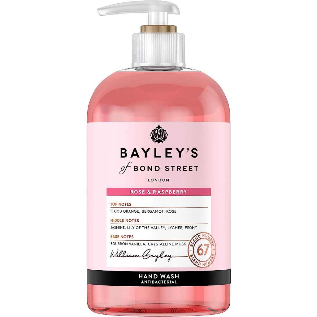 Bayley's of Bond Street Antibacterial Hand Wash Rose & Raspberry (335ml ...