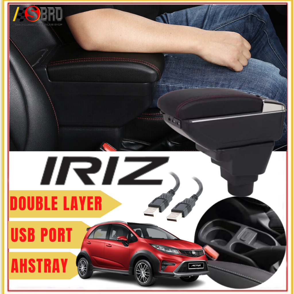 Proton Iriz Armrest Double Layer Adjustable With 7 USB Charging Port ...