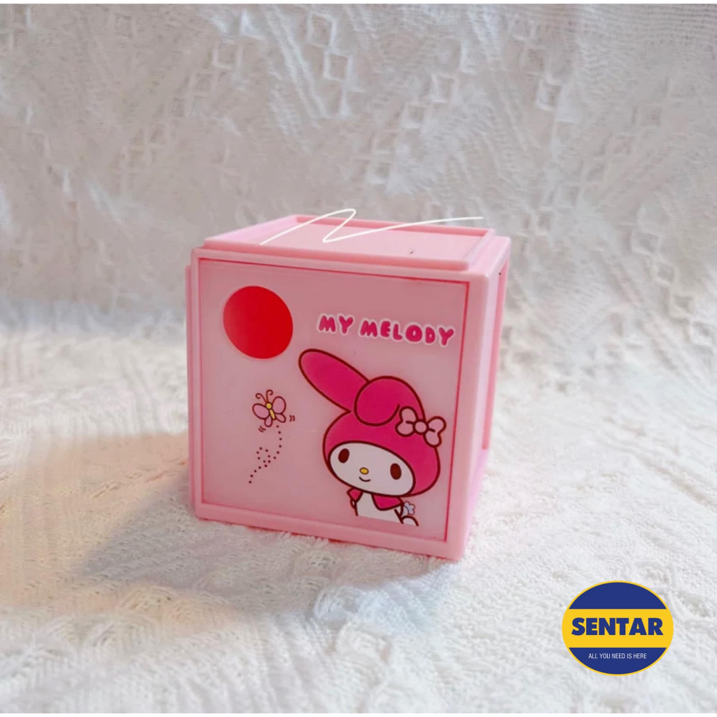 Hello Kitty Mini Square Sanrio Character Organize Box Desk Storage