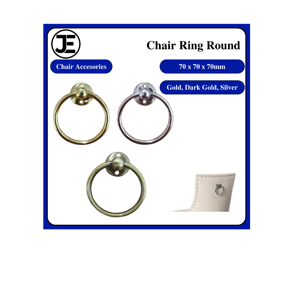 Ring Silver Gold Dining Chair Pull Steel Kerusi Ring Tarik (Silver/Gold/Dark Gold) Shopee Malaysia