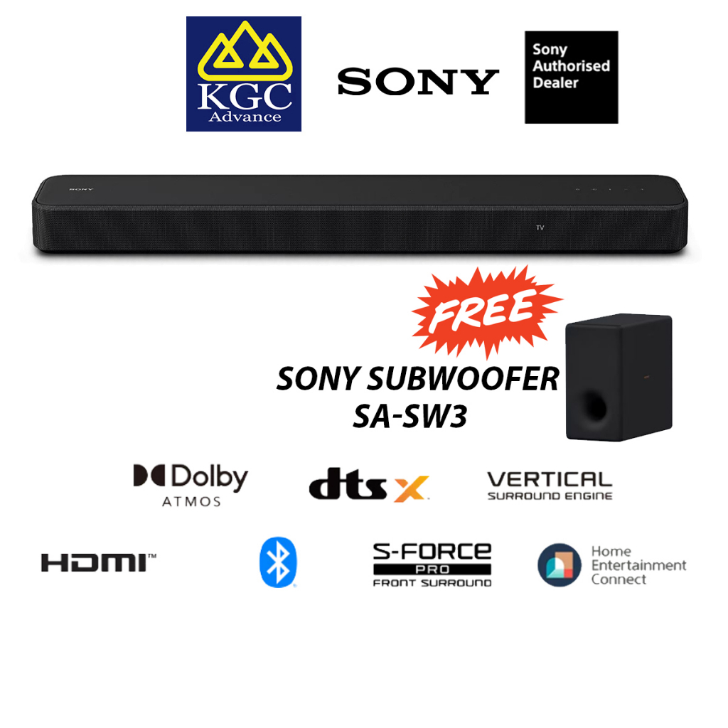 Sony HTS2000 3.1ch Dolby Atmos / DTSX Soundbar Surround Sound Home