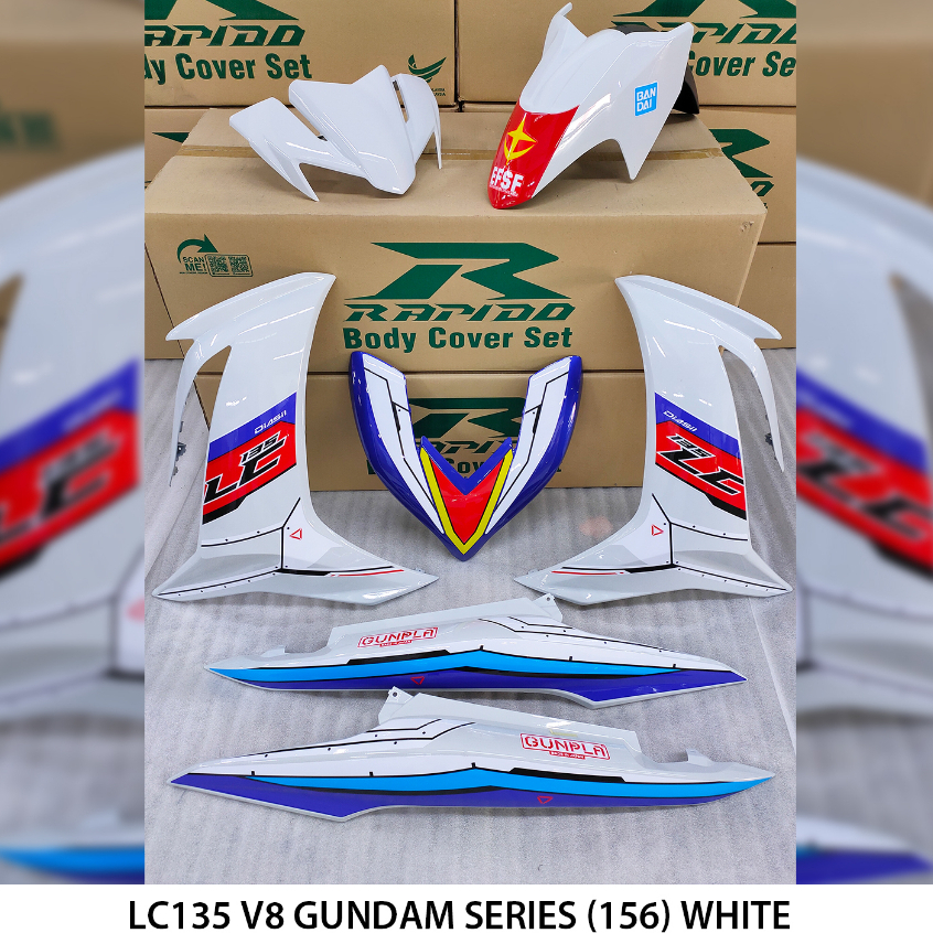 Ready Stock Coverset Bodyset Yamaha Lc V Fi Gundam Series Th