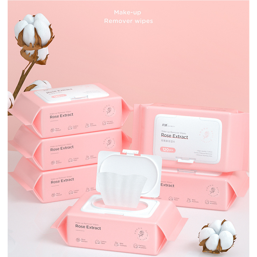 Rose makeup remover wipes gentle and non-irritating makeup remover ...