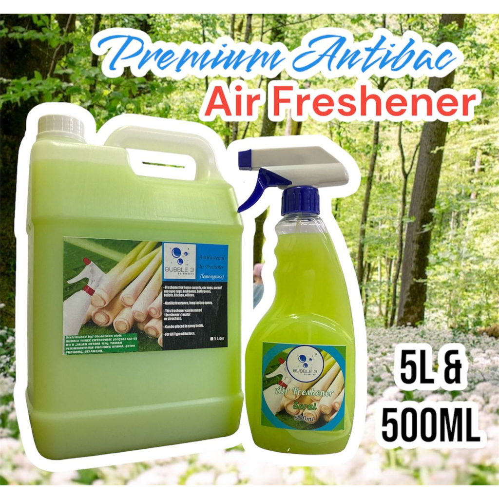 BUBBLE 3 Premium Antibacterial Air Freshener 【5L & 500ml】 / Penwangi