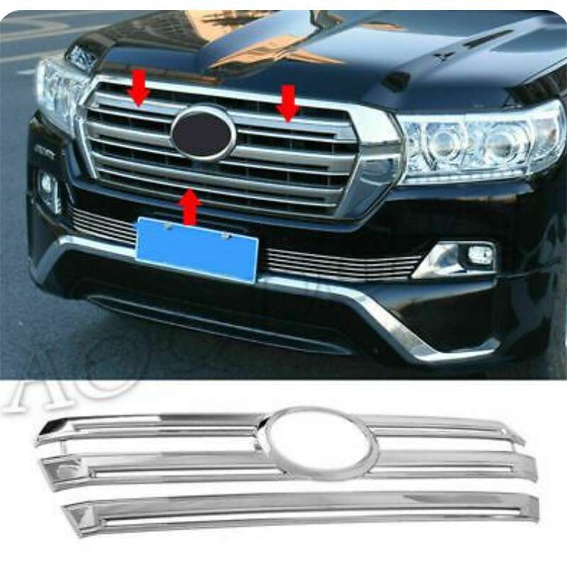 Chrome Grille Trim For Toyota Land Cruiser 1998-2002 – Peel & Stick, MWMotoring