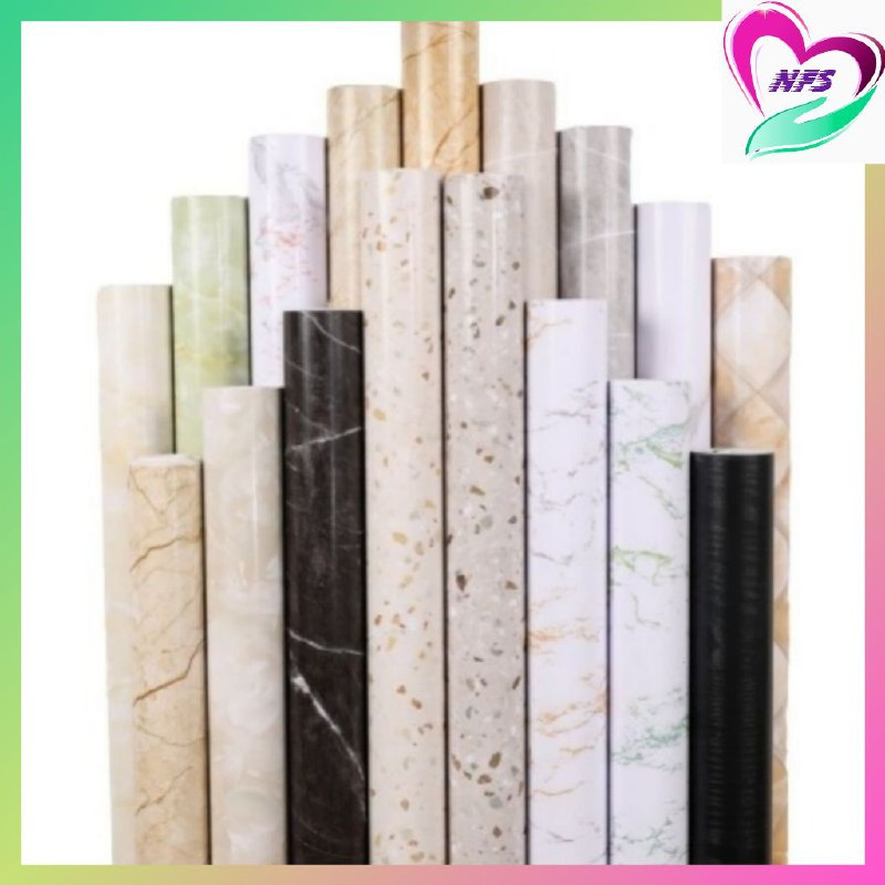 (60cm x 5 meter) DIY Marble Wallpaper Cabinet Wallpaper Furniture Film ...