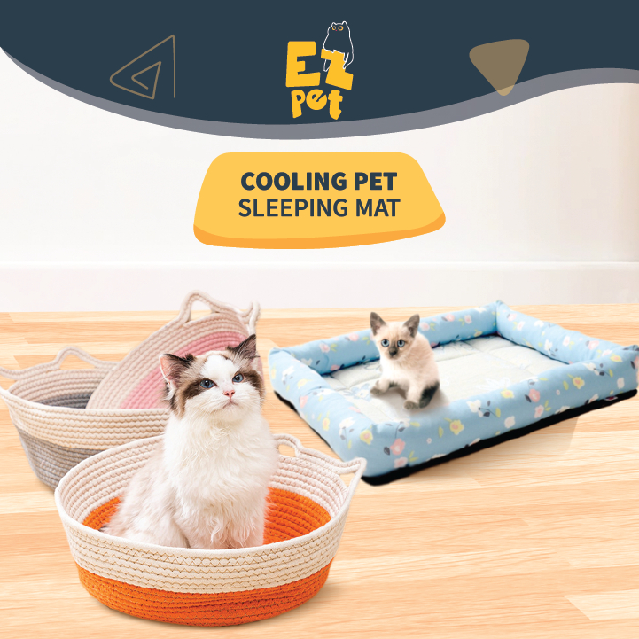 Cooling pet outlet bed for cats