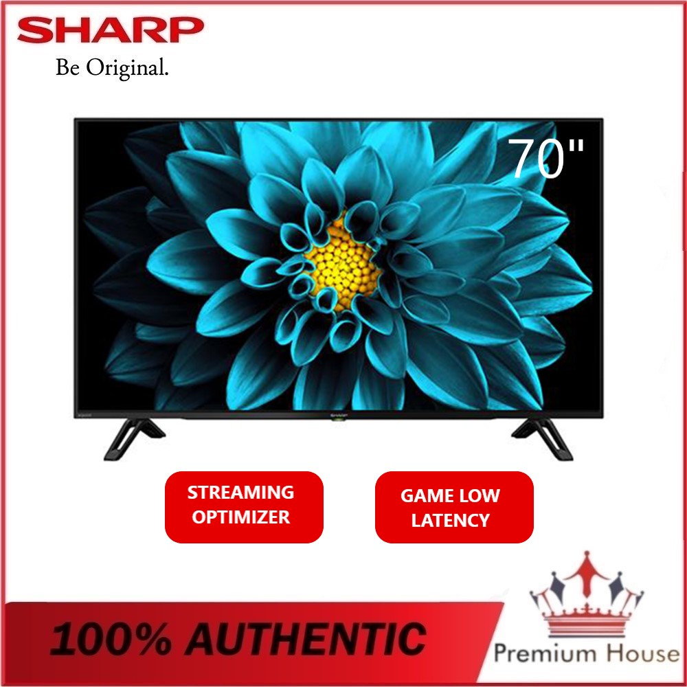 Sharp 4K UHD Android LED Television Television Compatible PS5 (70 Inch
