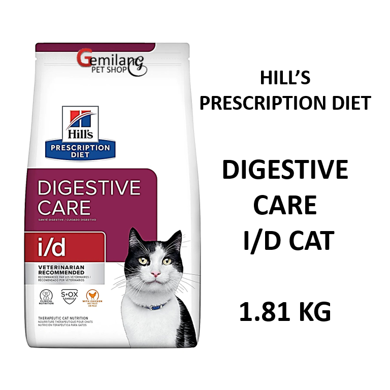 Hill's Prescription Diet i/d Digestive Care Cat 1.81KG Dry Food (EXP 04/2024) Shopee Malaysia
