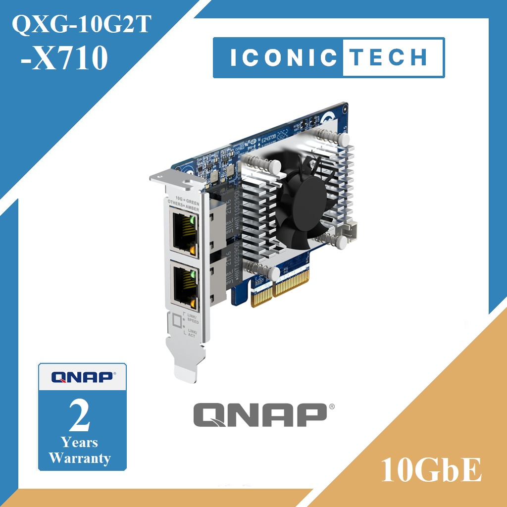 Scheda Di Rete QNAP LAN-10G2T-U PCIe 3.0 X8 - 2 Porte 10GbE Rame - Usata Testata - Foto 2