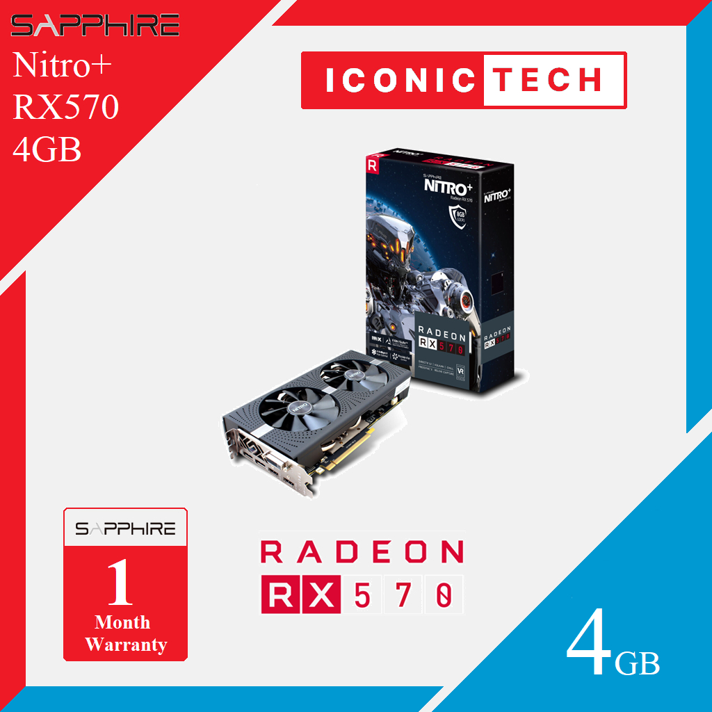 Sapphire radeon rx 570 on sale nitro+