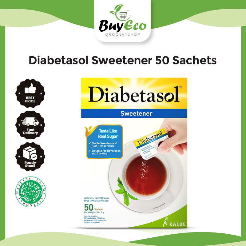 Diabetasol Sweetener 50 Sachets X 1g Per Box Shopee Malaysia