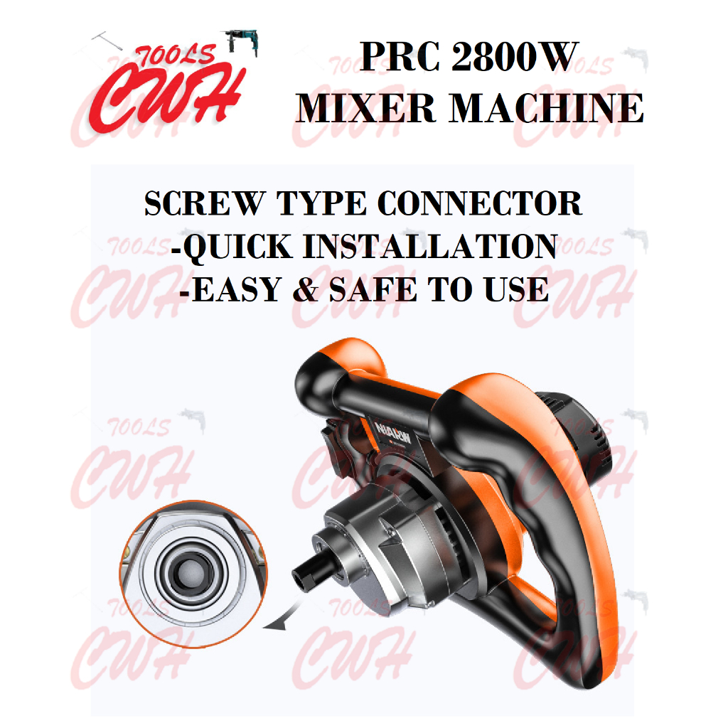PRC 2800W 6SPEED ADJUSTABLE HAND HELD PORTABLE CAMPUR CONCRETE CEMENT ...