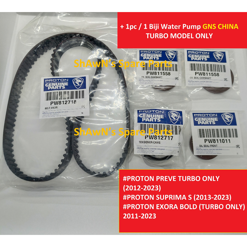 ORIGINAL Timing Belt Kit Set Proton Saga FLX / Iriz / Exora Bold